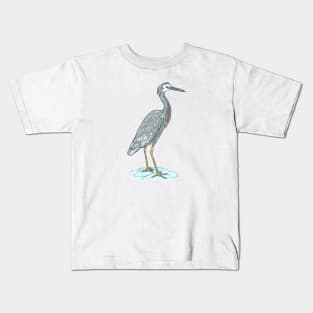 White-faced Heron Kids T-Shirt